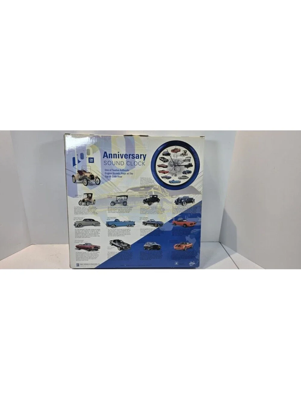 GM 100th Anniversary Sound Clock 12 Engine Sounds Chevrolet New in Box